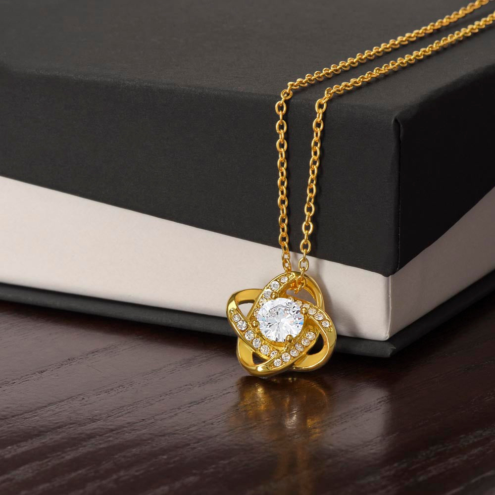 Eternal Bond Necklace – Gold-Plated with Cubic Zirconia
