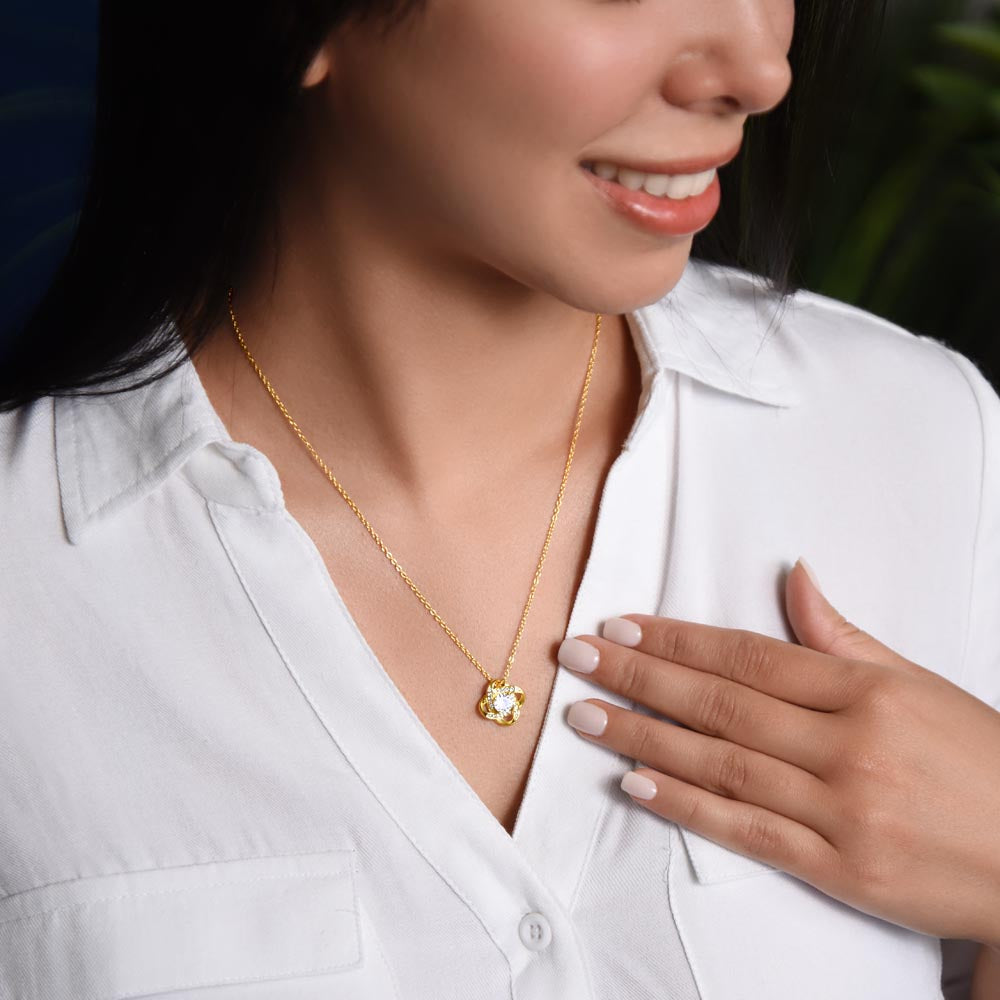 Eternal Bond Necklace – Gold-Plated with Cubic Zirconia