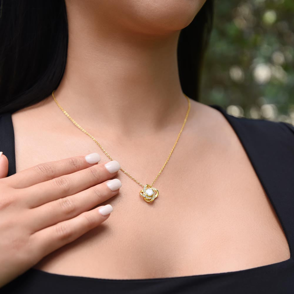 Eternal Bond Necklace – Gold-Plated with Cubic Zirconia